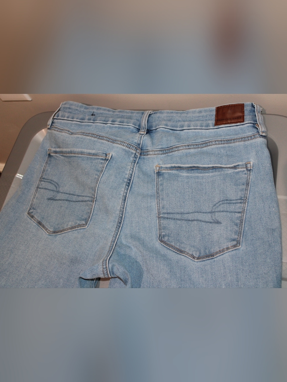 American Eagle High Rise Skinny Kick Jeans - Picture 3 of 7